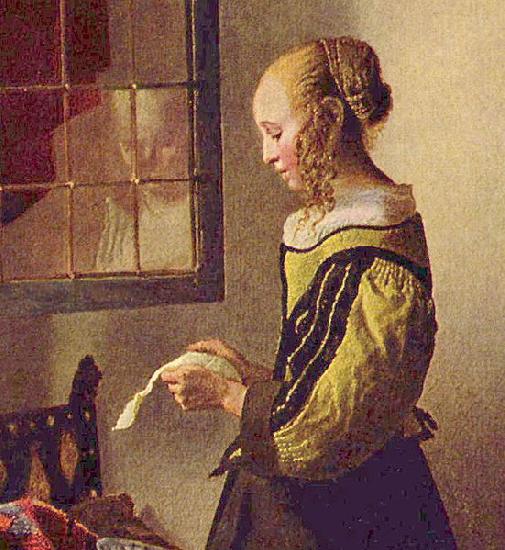 Johannes Vermeer Brieflesendes Madchen am offenen Fenster Sweden oil painting art